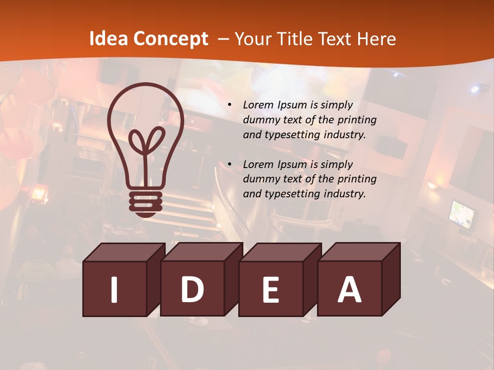 Tavern People Relax PowerPoint Template