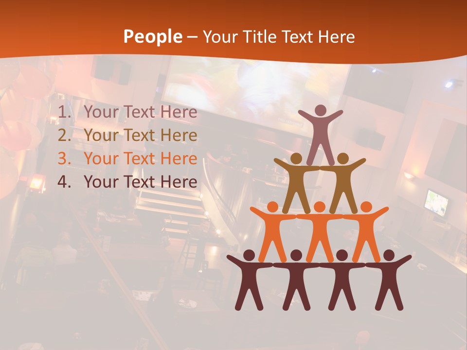 Tavern People Relax PowerPoint Template