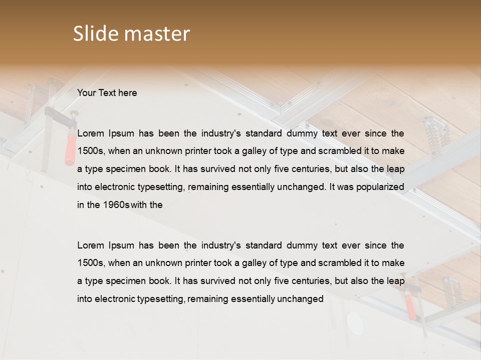 Bright Renovation Stud PowerPoint Template