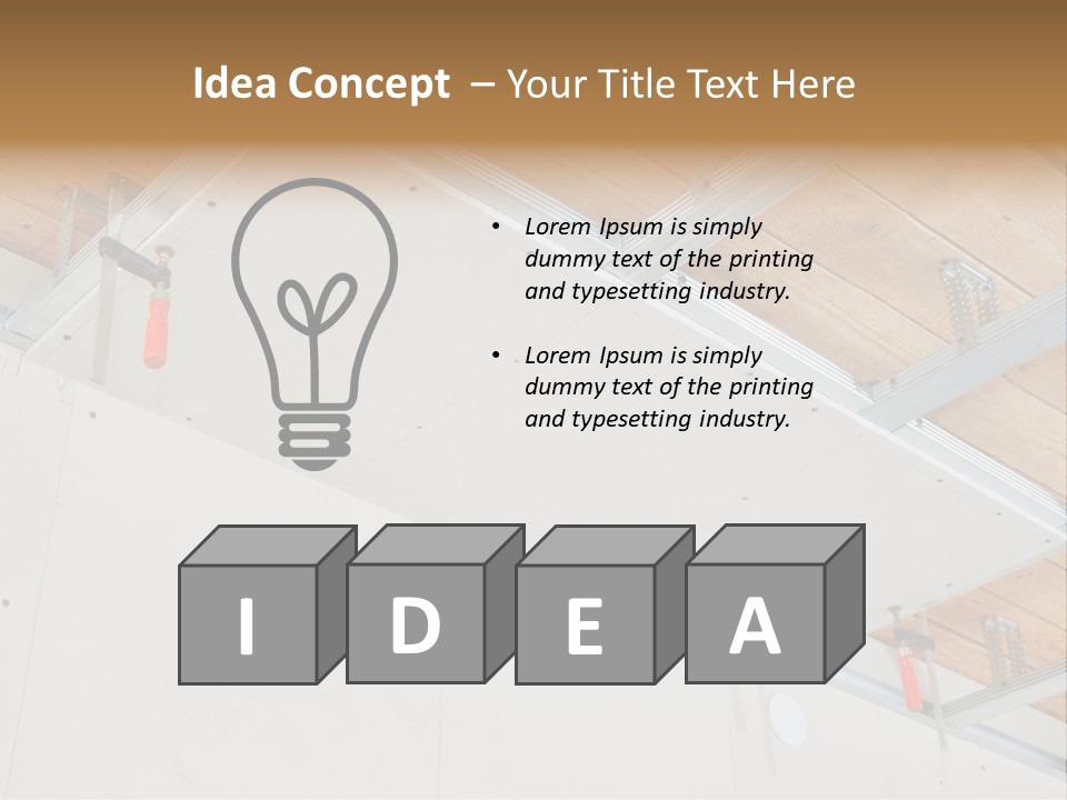 Bright Renovation Stud PowerPoint Template