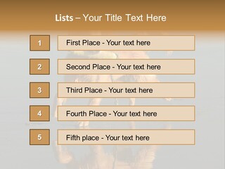 Canine Dogs Golden PowerPoint Template