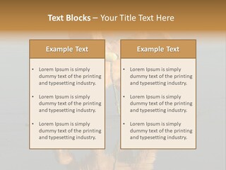 Canine Dogs Golden PowerPoint Template