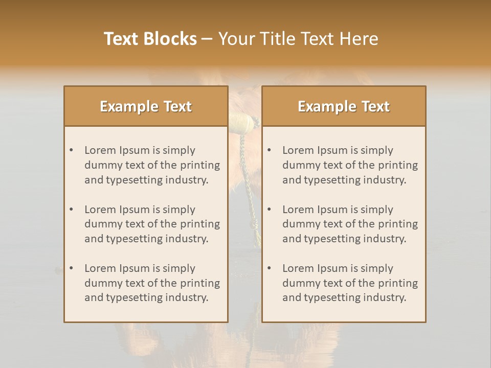 Canine Dogs Golden PowerPoint Template