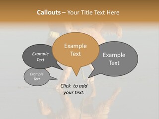 Canine Dogs Golden PowerPoint Template