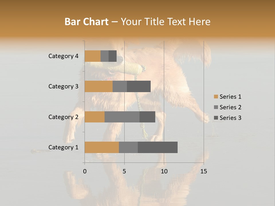 Canine Dogs Golden PowerPoint Template