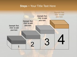 Canine Dogs Golden PowerPoint Template