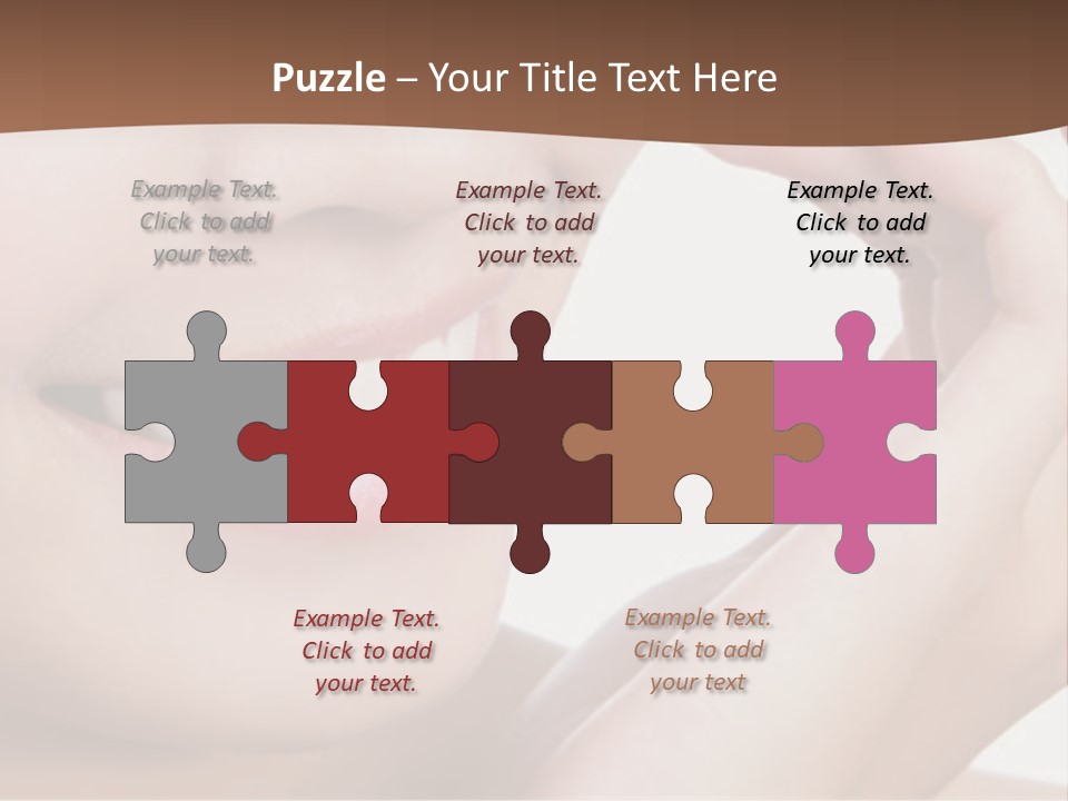 Chinese Attractive Makeup PowerPoint Template