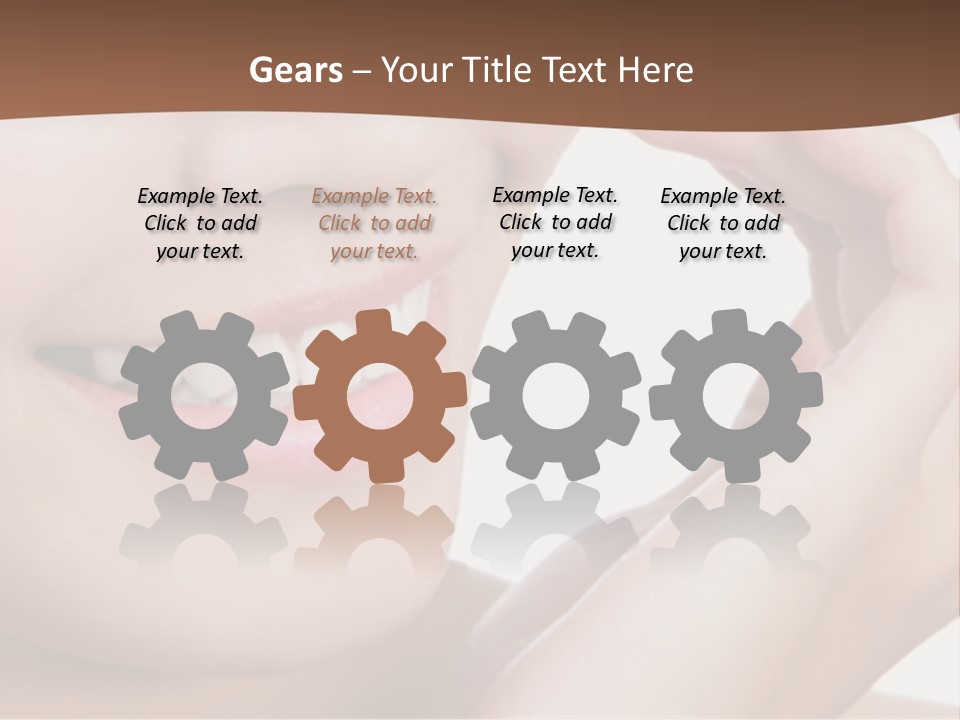 Chinese Attractive Makeup PowerPoint Template