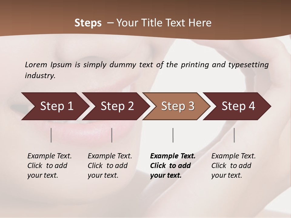 Chinese Attractive Makeup PowerPoint Template