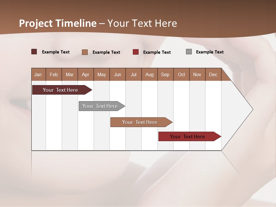Chinese Attractive Makeup PowerPoint Template