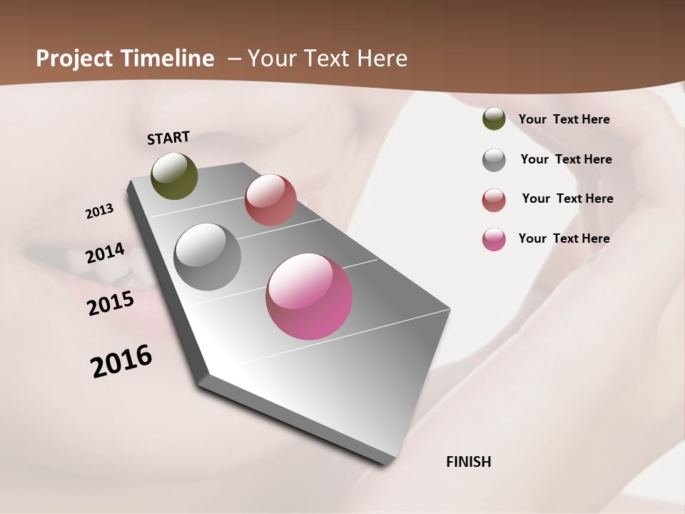 Chinese Attractive Makeup PowerPoint Template