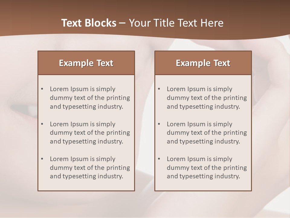 Chinese Attractive Makeup PowerPoint Template