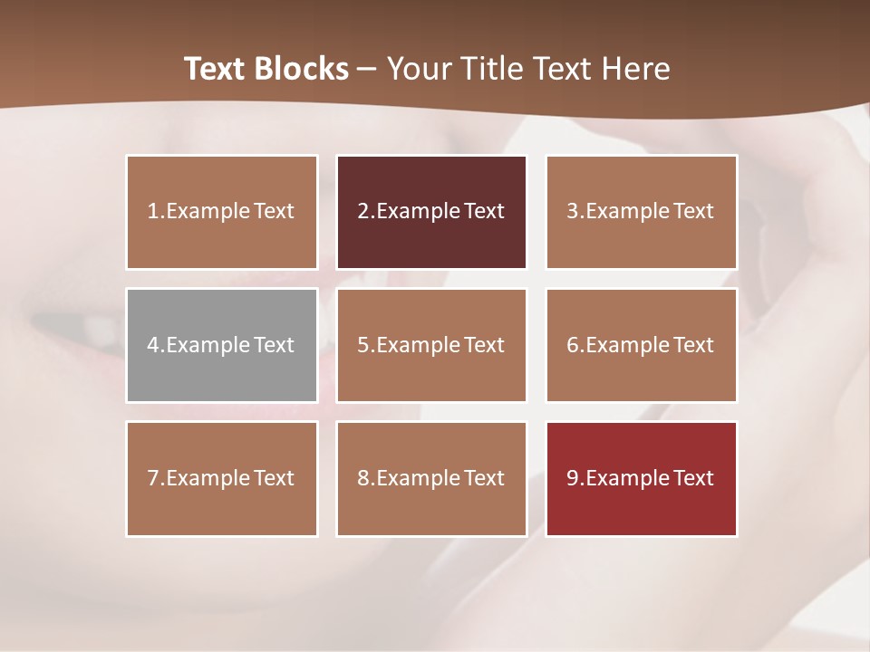 Chinese Attractive Makeup PowerPoint Template