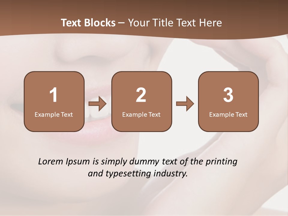 Chinese Attractive Makeup PowerPoint Template