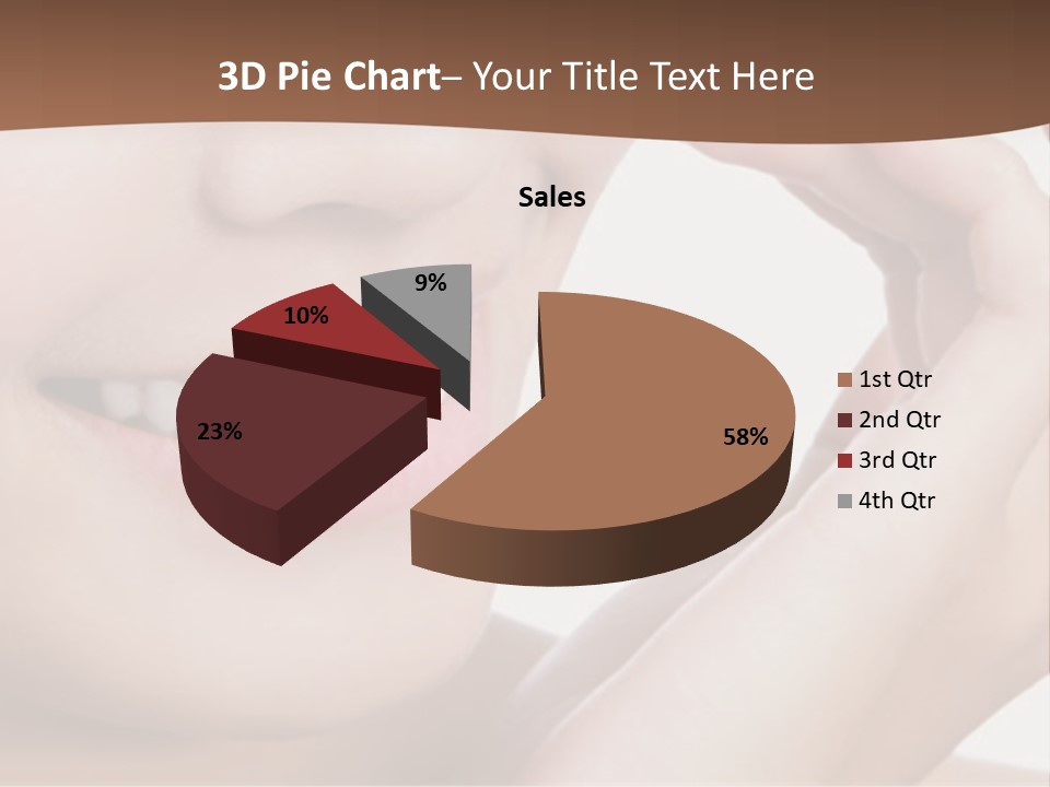 Chinese Attractive Makeup PowerPoint Template
