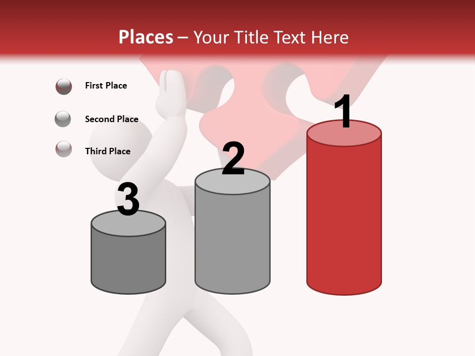 Leader White Metaphor PowerPoint Template