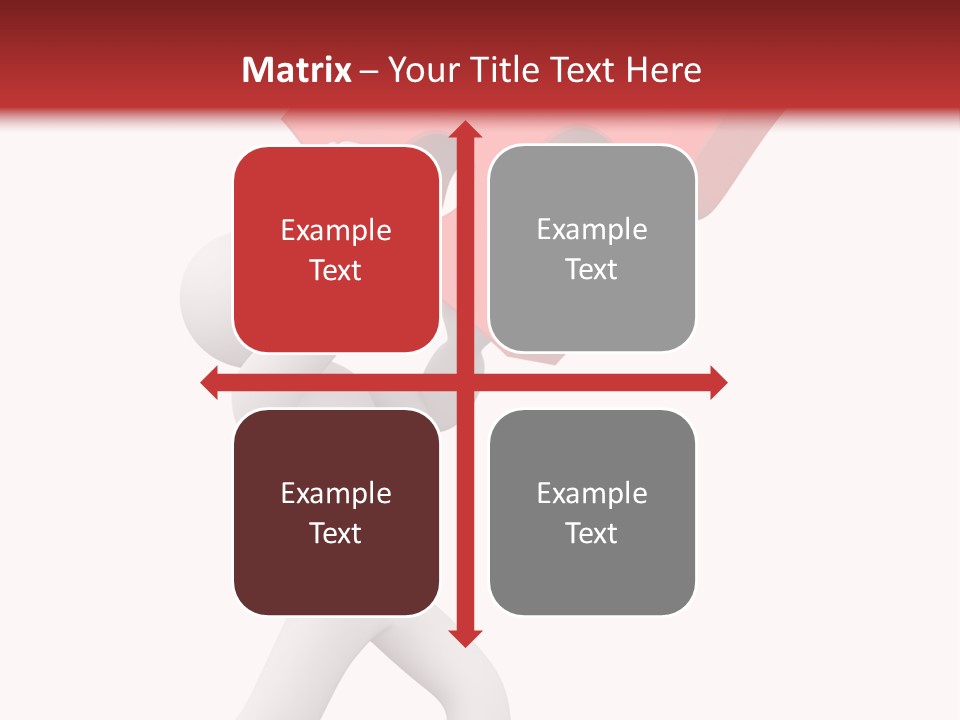 Leader White Metaphor PowerPoint Template