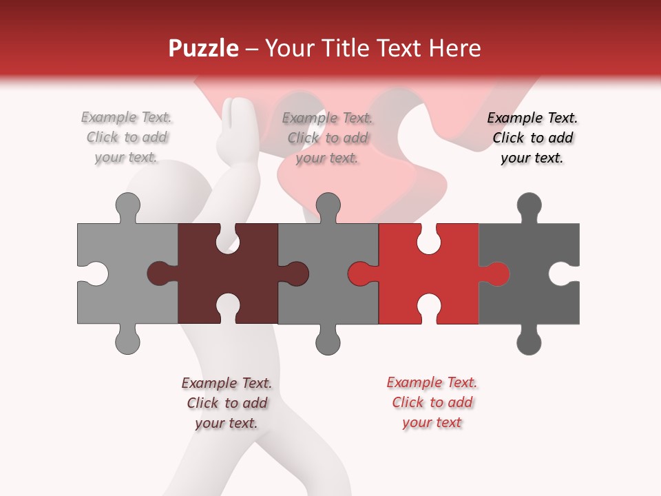 Leader White Metaphor PowerPoint Template