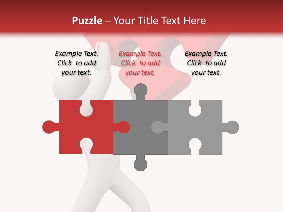 Leader White Metaphor PowerPoint Template