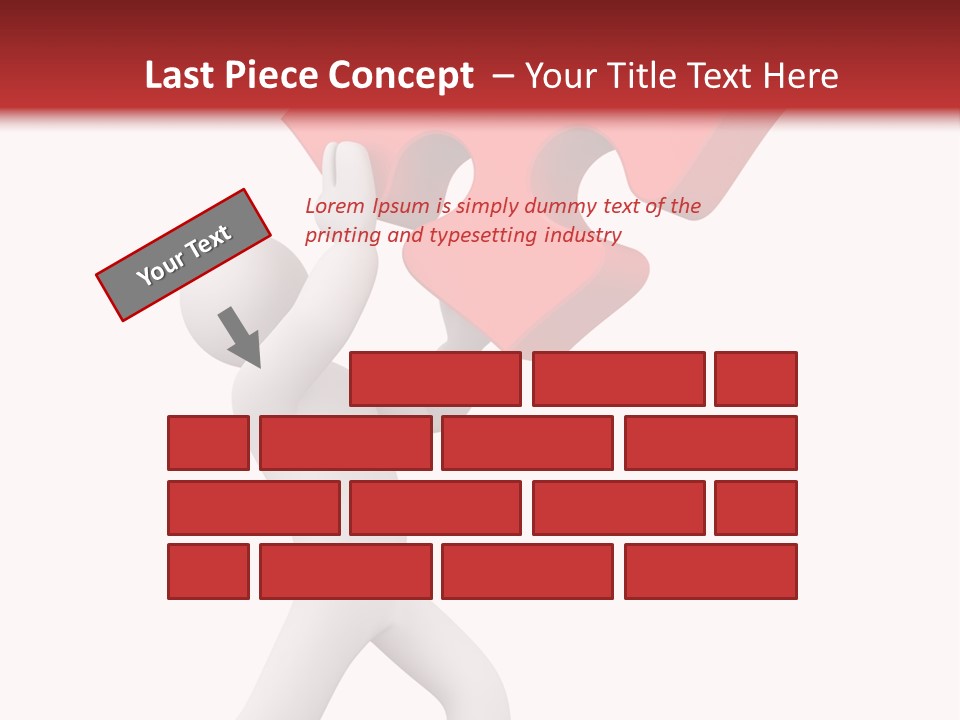 Leader White Metaphor PowerPoint Template