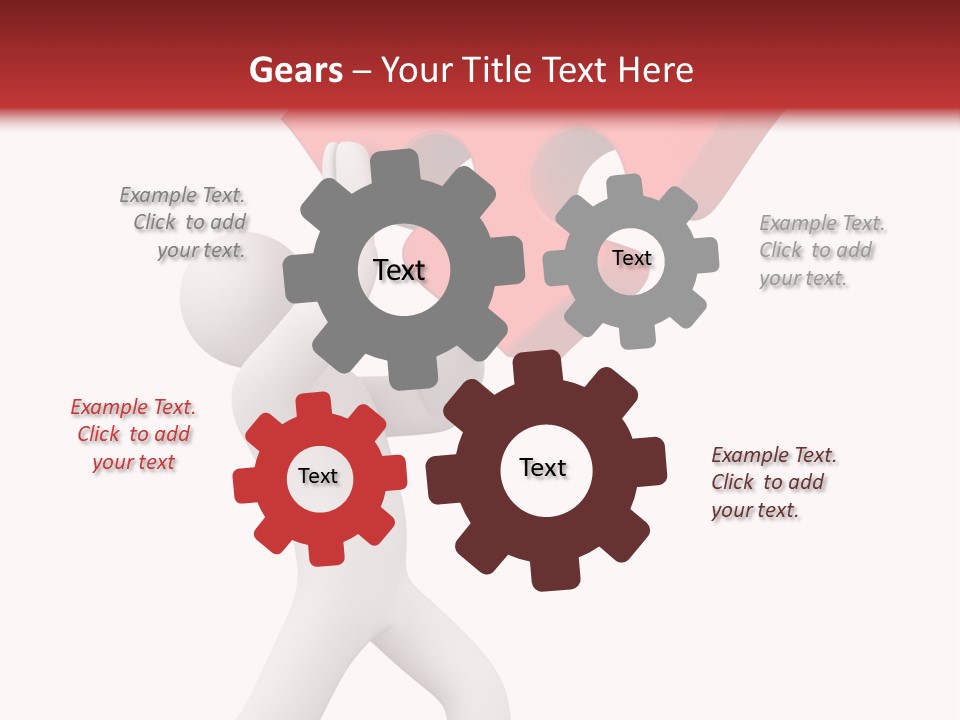 Leader White Metaphor PowerPoint Template