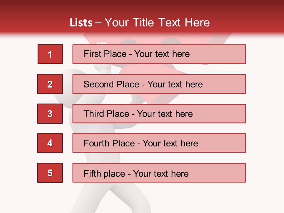 Leader White Metaphor PowerPoint Template