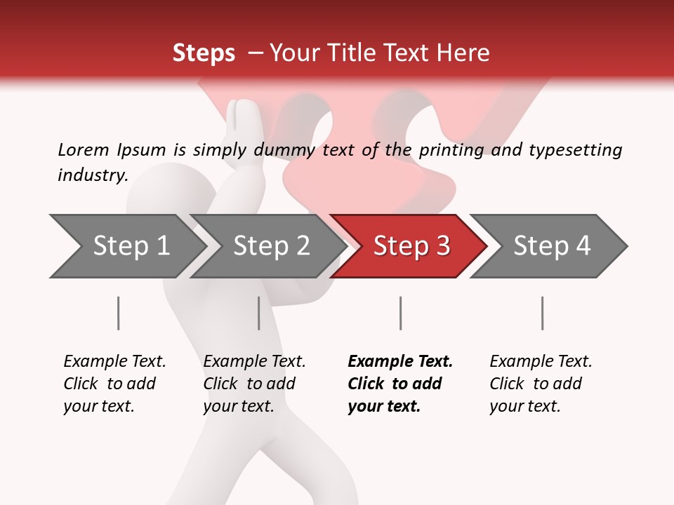 Leader White Metaphor PowerPoint Template
