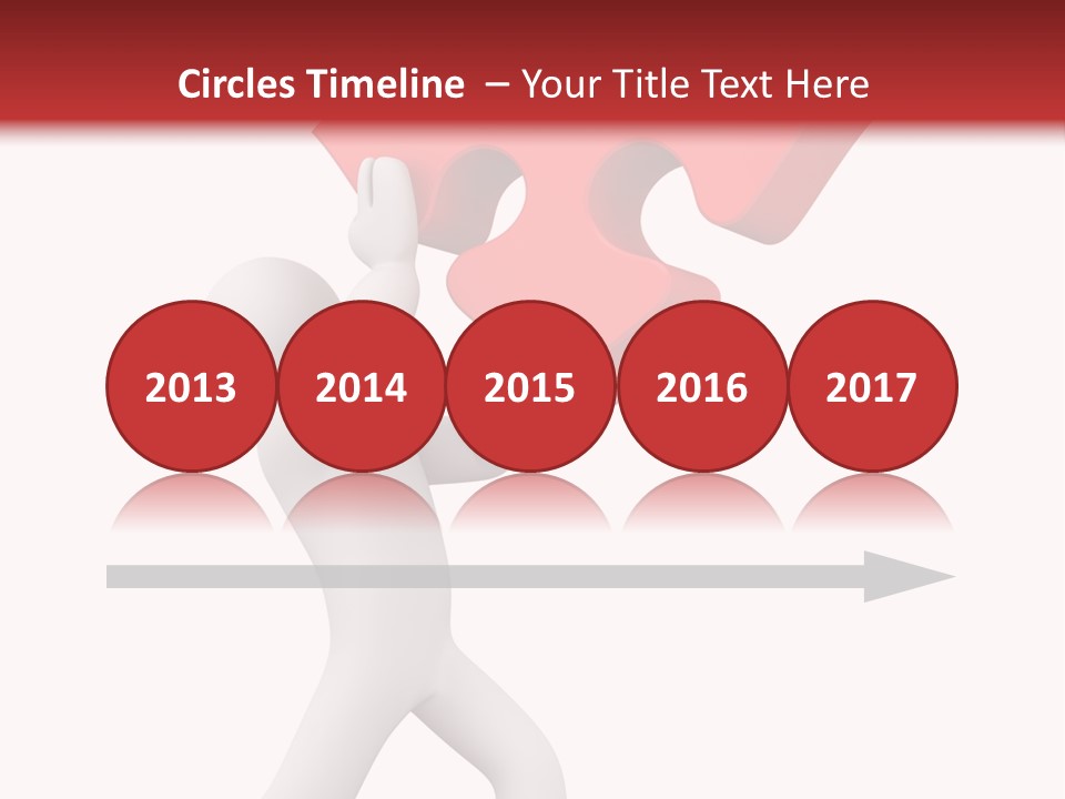 Leader White Metaphor PowerPoint Template