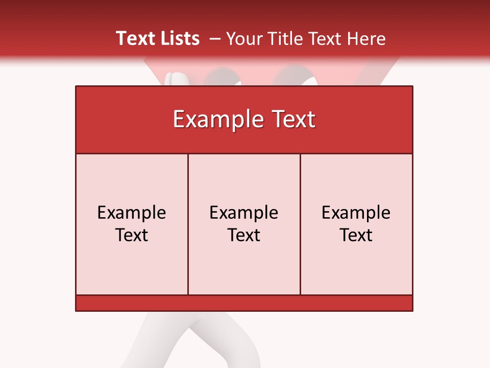 Leader White Metaphor PowerPoint Template
