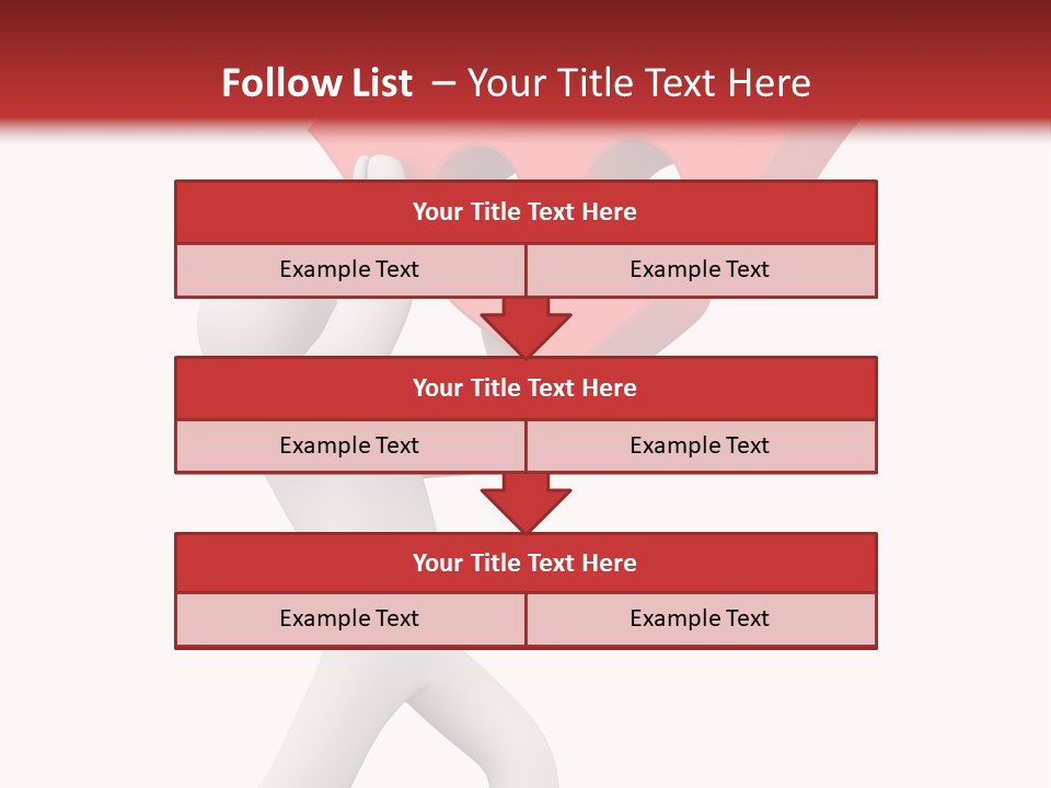 Leader White Metaphor PowerPoint Template
