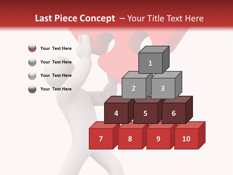 Leader White Metaphor PowerPoint Template