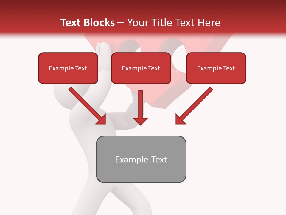 Leader White Metaphor PowerPoint Template