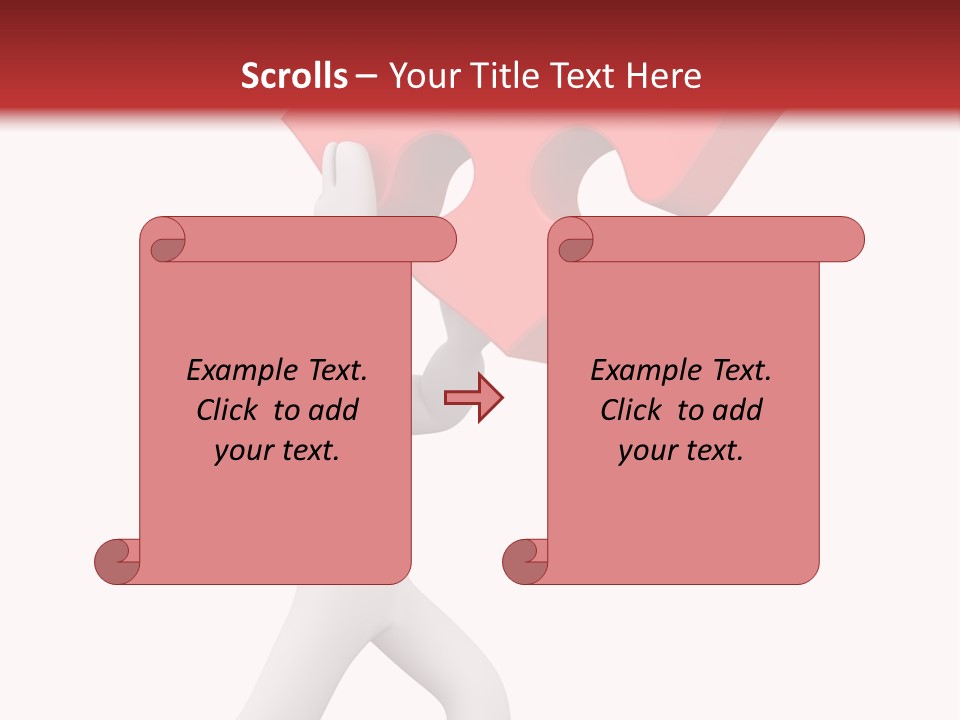 Leader White Metaphor PowerPoint Template