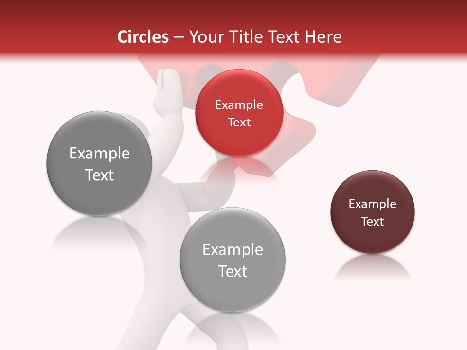 Leader White Metaphor PowerPoint Template