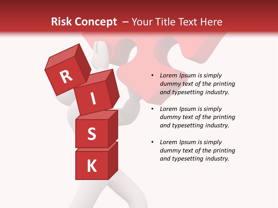 Leader White Metaphor PowerPoint Template