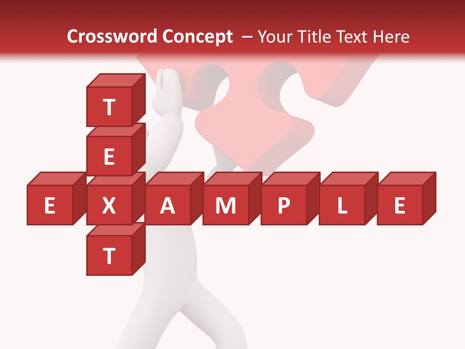 Leader White Metaphor PowerPoint Template