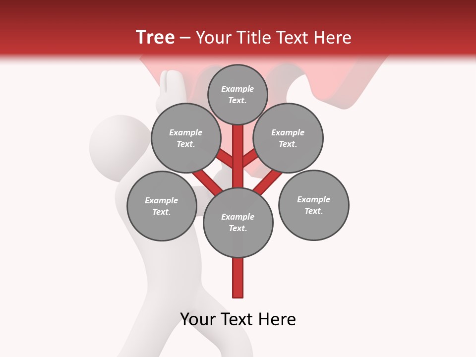 Leader White Metaphor PowerPoint Template