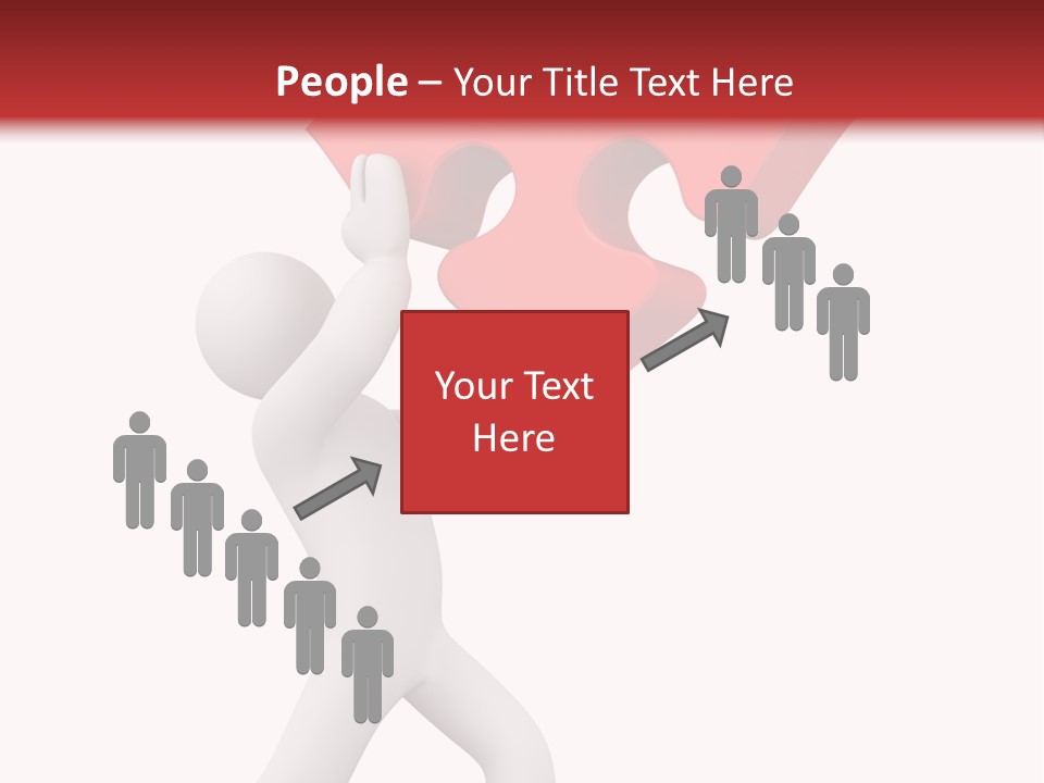 Leader White Metaphor PowerPoint Template