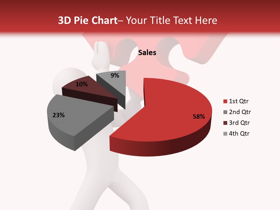 Leader White Metaphor PowerPoint Template