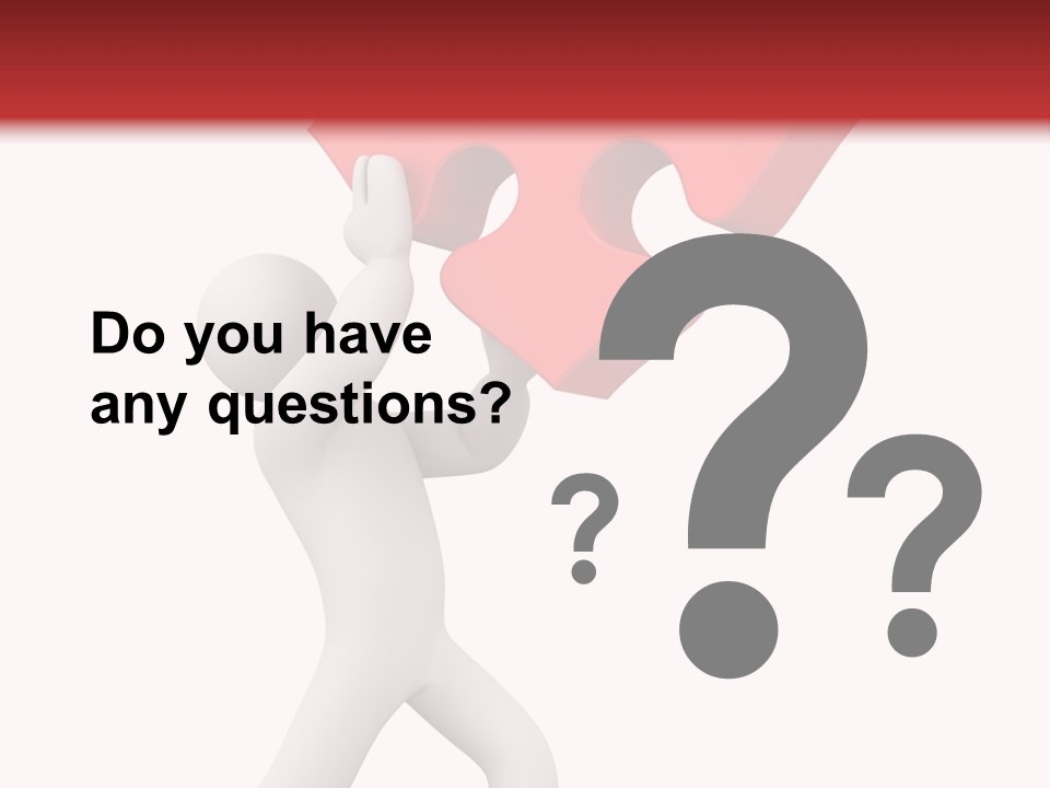 Leader White Metaphor PowerPoint Template