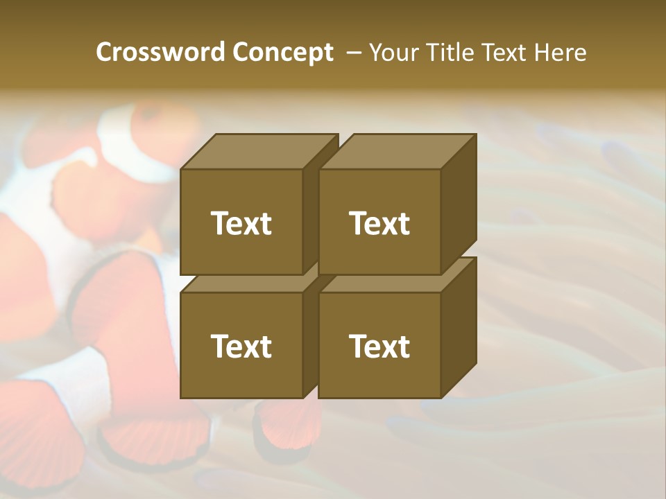 Fish Colorful Anemone Fish PowerPoint Template