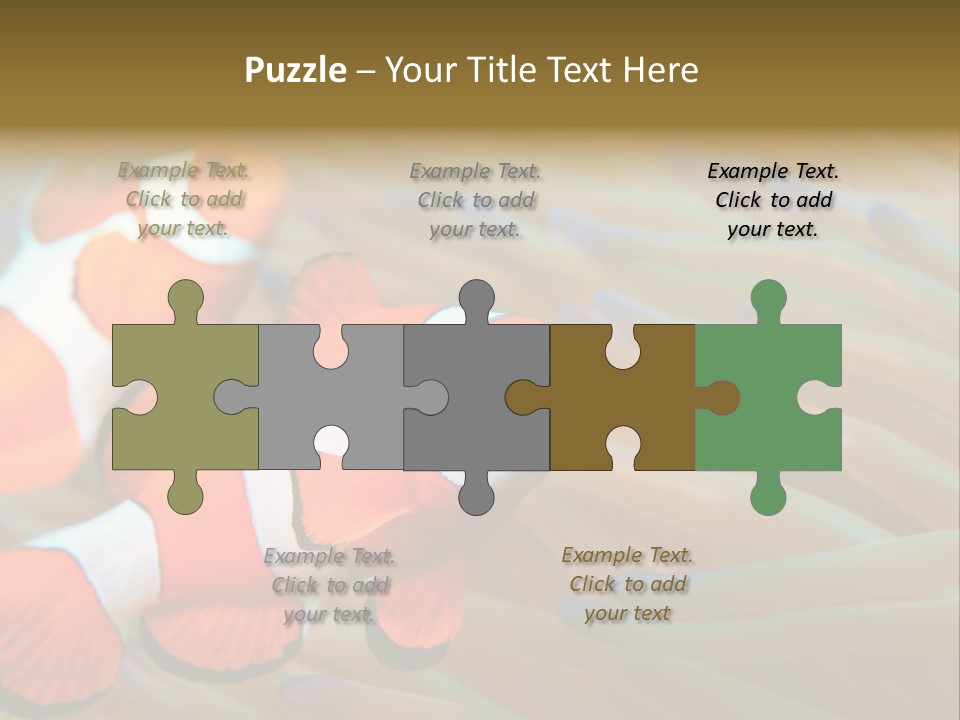 Fish Colorful Anemone Fish PowerPoint Template