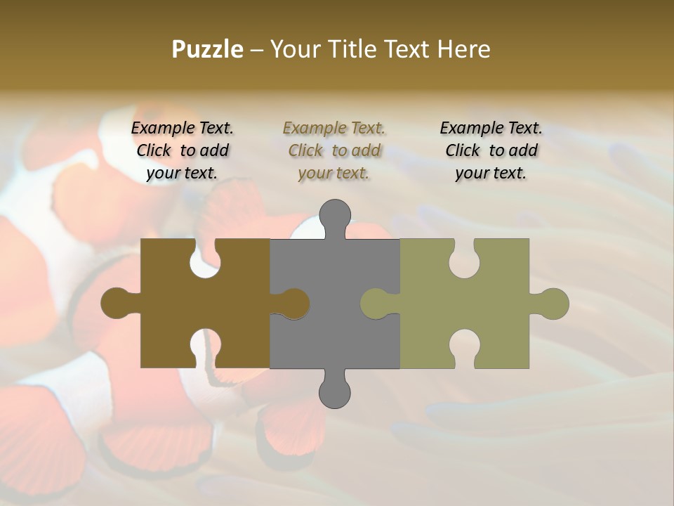 Fish Colorful Anemone Fish PowerPoint Template