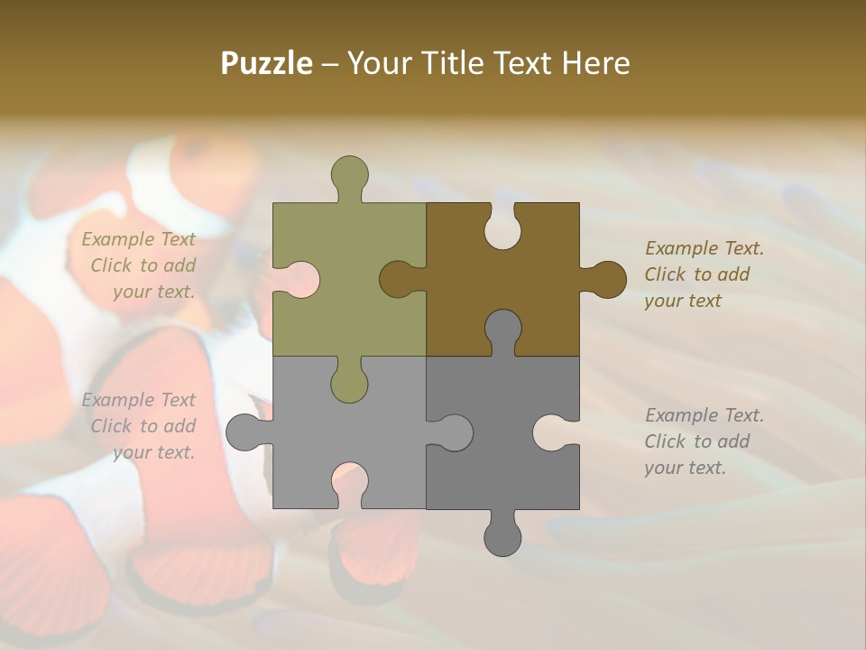 Fish Colorful Anemone Fish PowerPoint Template