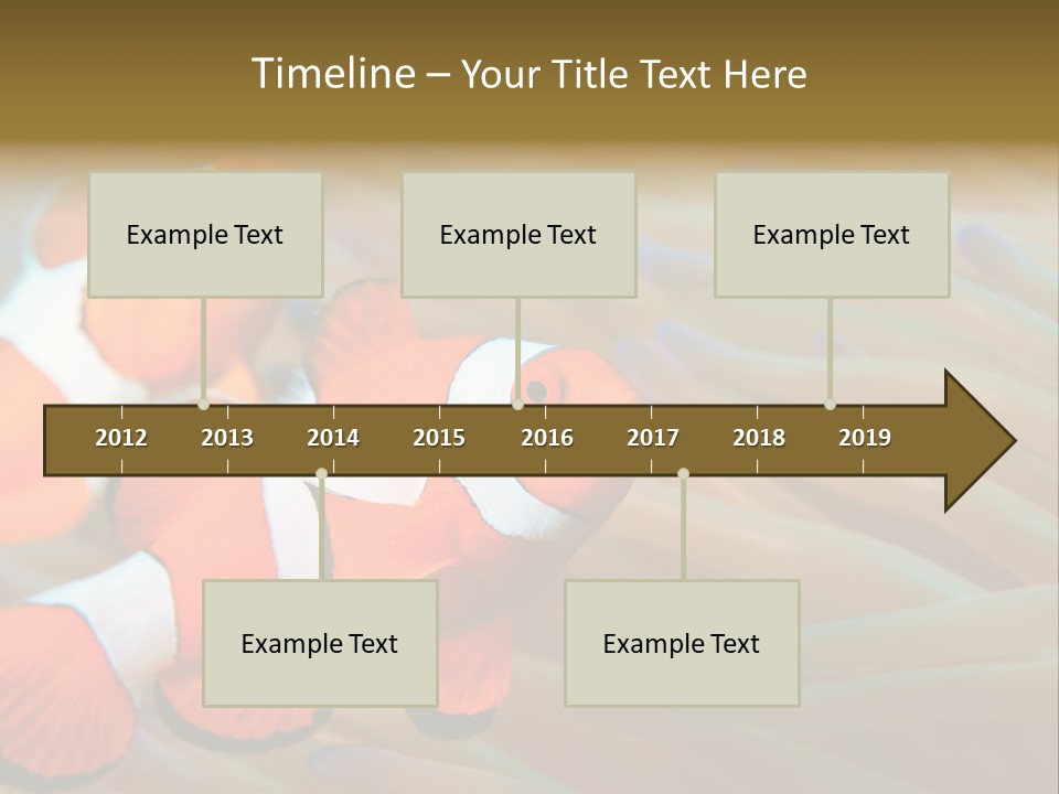 Fish Colorful Anemone Fish PowerPoint Template