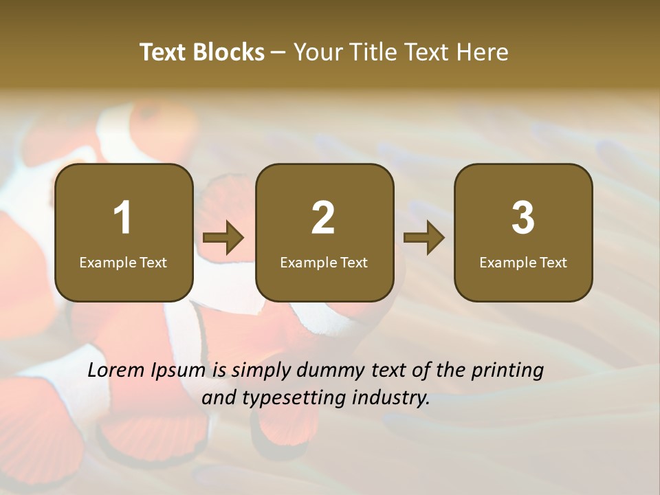 Fish Colorful Anemone Fish PowerPoint Template