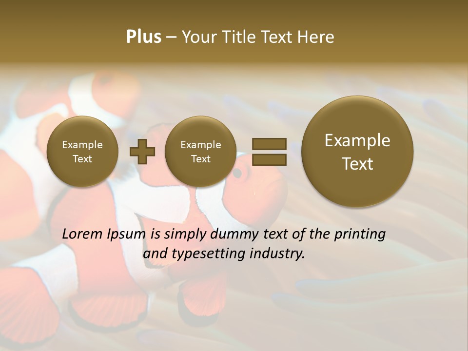 Fish Colorful Anemone Fish PowerPoint Template