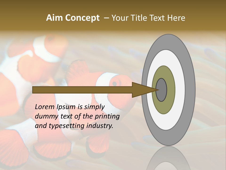 Fish Colorful Anemone Fish PowerPoint Template