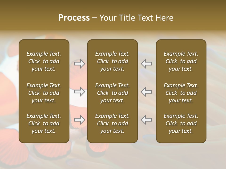 Fish Colorful Anemone Fish PowerPoint Template