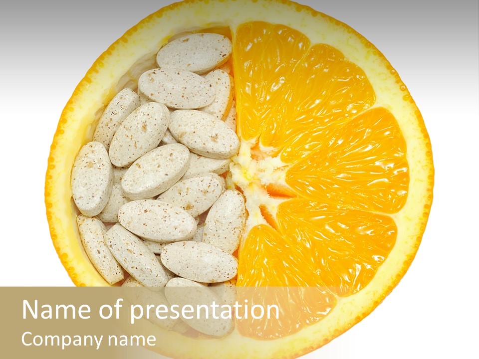 Medicine Healthcare Vitamin PowerPoint Template